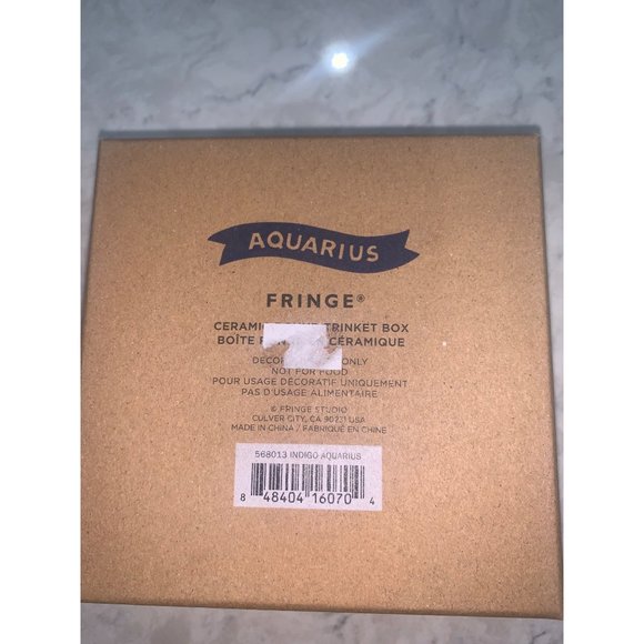 Brand new! Fringe Studio® Astrology Aquarius Trinket Box - Picture 3 of 3